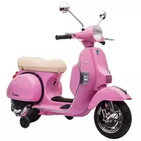 Vaikiškas elektrinis motociklas „Vespa PX150“, 12 V, su ličio akumuliatoriumi, 35 W, 2 varikliais ir 25° vairo pasukimo ribojimu, 3–6 metų vaikams