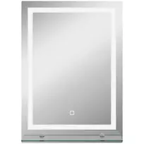 Vonios Veidrodis su LED Apšvietimu | 3 Spalvų Apšvietimas, Jutiklinis Jungiklis, 50x70 cm