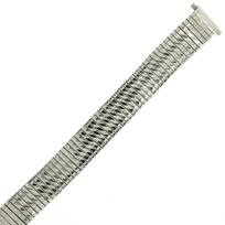 Metalinė tampoma laikrodžio apyrankė M-SILVER-168-MEN