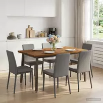 Kvadratinis valgomojo stalas 140 x 90 x 75 cm Natūrali