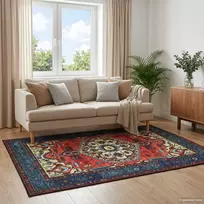 Kilimas ORIZ Raudona 300 x 400 cm 100% poliesteris