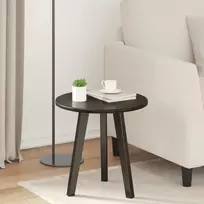 Stalo viršus Ø 40 x 1,5 cm Apvali Apdirbta mediena Juoda