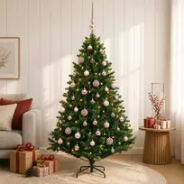 Dirbtinė Kalėdų eglutė su burbulais 150 cm 150 LED Šilta balta