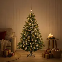 Dirbtinė Kalėdų eglutė su burbulais 120 cm 150 LED Šilta balta
