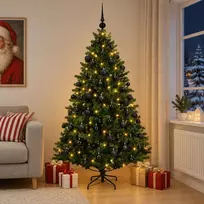 Dirbtinė Kalėdų eglutė su burbulais 240 cm 300 LED Šilta balta