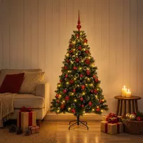 Dirbtinė Kalėdų eglutė su burbulais 120 cm 150 LED Šilta balta
