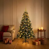 Dirbtinė Kalėdų eglutė su burbulais 120 cm 150 LED Šilta balta