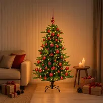 Dirbtinė Kalėdų eglutė su burbulais 120 cm 150 LED Šilta balta