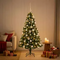 Dirbtinė Kalėdų eglutė su burbulais 150 cm 150 LED Šilta balta