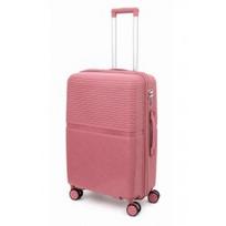 Vidutinis plastikinis lagaminas Gravitt GR088 V Rožinis (Rose Gold)