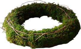 Botane Vainikas Green Halo Moss Wreath 40 cm