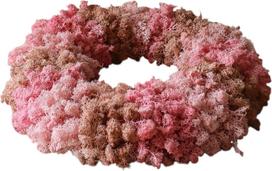 Botane Vainikas Pink Moss Wreath 40 cm