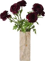 Botane Dirbtinių gėlių puokštė Burgundy Ranunculus