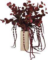 Botane Dirbtinių gėlių puokštė Burgundy Veil