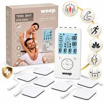 WEEP KTR-2652 medicininis TENS/EMS raumenų ir nervų elektrostimuliatorius, masažuoklis, 4 kanalų, 8 elektrodai