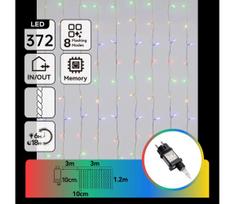Aigostar - LED lauko kalėdinė girlianda 372xLED/8 funkcijų 6x1,2m IP44 įvairiaspalvė
