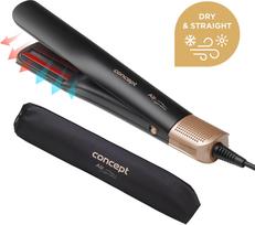 Concept VZ8310 Dry & Straight Air Supreme Hair straightener Black, Gold | VZ8310 | 8595631087800