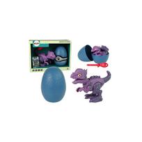 Serenkamas dinozauras su kiaušiniu, violetinis + atsuktuvas