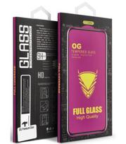 Juodas apsauginis grūdintas stiklas Apple iPhone 14 Pro Max telefonui "OG 6D Premium Glass"