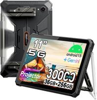 Planšetinis kompiuteris 5G Blackview Active 12 Pro, 11" 90Hz 36 + 256GB/SD 2 TB, Android 15, 30000 mAh, 108MP + 50MP Juoda