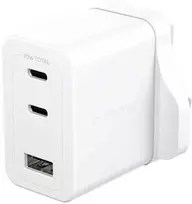 Panzer Glass PanzerGlass empower™ by ® Turbo 70W įkroviklis su 2 x USB-C + USB-A | UK kištukas | Sidabrinė balta, balta