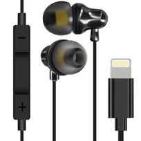 Laidyniai ausinių - LinQ - Intra-aurikuliniai - Lightning - Mikrofonas - 1.2m Juoda