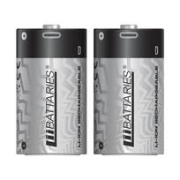 Liibattaries USB-C Rechargeable Powerful batteries Lithium-Ion LR20 D 6500mAh 1.5V (2pcs)