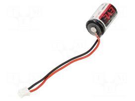 Battery: lithium | 1/2AA,1/2R6 | 3.6V | 1200mAh | non-rechargeable
