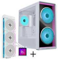 Lian Li LANCOOL 217 INF kompiuterio korpuso rinkinys + HydroShift II LCD-S 360TL AiO - balta