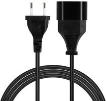 Power extension cord SAVIO 1.5m Black