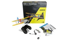 Radijo bangomis valdomas lėktuvas Amewi AMXFlight N2S-2 Stearman 360mm 6G/3D 6-kanalų RTF 14+