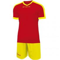 Sportinis kostiumas vyrams Givova Kit Revolution Jr. KITC59 1207, raudona/geltona, XS