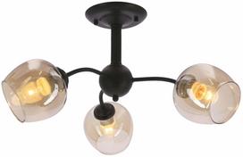 Šviestuvas lubų Candellux Lighting Breeze 33-52223, E27, 3 x 40 W, gintaro sp. / juoda sp.