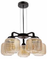 Šviestuvas lubų Candellux Lighting Campana 35-48233, E27, 5 x 60 W, gintaro sp. / juoda sp.