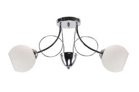 Šviestuvas lubų Candellux Lighting Fanta 32-62161, E27, 2 x 40 W, balta sp. / chromo sp.