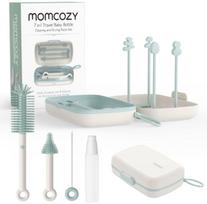 Butelių plovimo šepetys Momcozy 7in1, 0 mėn., balta sp./žalia sp.
