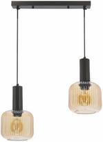 Šviestuvas lubų Candellux Lighting Linox 32-48905, E27, 2 x 40 W, gintaro sp. / juoda sp.