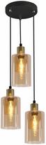 Šviestuvas lubų Candellux Lighting Doppio 33-51622, E14, 3 x 40 W, gintaro sp. / juoda sp.