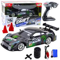 Rc automobilis Lean Toys Star Drift, 1:16, juoda sp./žalia sp.