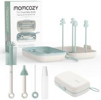 Butelių plovimo šepetys Momcozy 7in1, 0 mėn., balta sp./žalia sp.