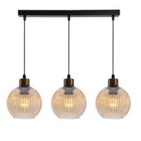 Šviestuvas lubų Candellux Lighting Valor 33-51431, E27, 3 x 40 W, gintaro sp. / juoda sp.