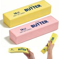 Sensorinis spaudomas žaislas Squishy Slow Rising Butter XXL, 6 cm, (spalva/dizainas parenkami atsitiktine tvarka)