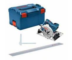Bosch Powertools Cordless Circular Saw GKS 55+ GCE Professional (blue, 1,350 Watt, L-BOXX, FSN 1400 guide rail)