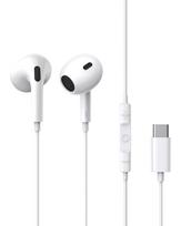 Ausinės su mikrofonu 1.1m (USB-C kištukas) Encok CZ17, baltos