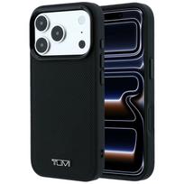 Tumi Leather Ballistic Pattern MagSafe Case for iPhone 18 Pro Max / 17 Pro Max Black