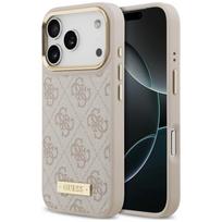 Case Guess 4G Logo Plate MagSafe for      iPhone 18 Pro / 17 Pro pink