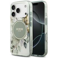 Case Guess IML Flower & Tonal Circle MagSafe for iPhone 18 Pro Max / 17 Pro Max green