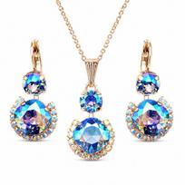 Papuošalų rinkinys moterims „Clarice VI (Light Sapphire Shimmer)“ su Swarovski® kristalais