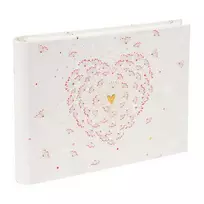 Albumas  svečių knyga GOLDBUCH 47062 Golden Heart  29x23/50psl | spiralinio rišimo | kampučiai/lipdukai