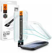 „Spigen“ grūdintas stiklas „GLAS.TR EZ FIT PRO AC“, 2 vnt. rinkinys, „Google Pixel 11“ / „11 Pro“, skaidrus (8800337246131-AGL11480)